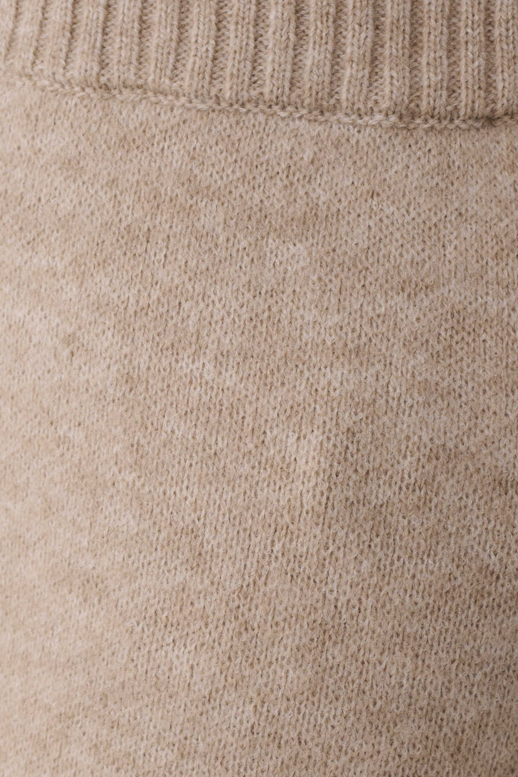 Evan Knit Wide Leg Pants - Beige Marle