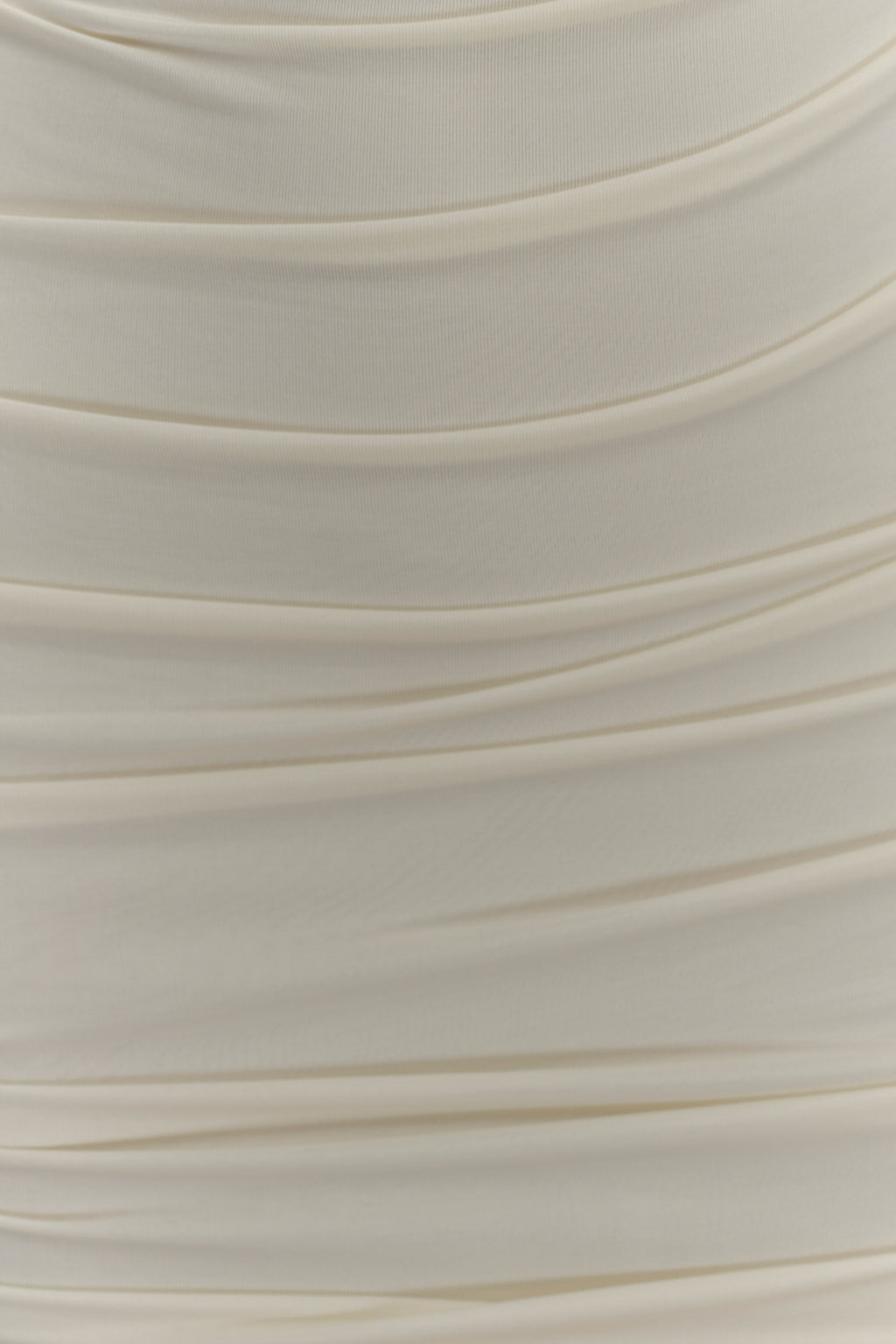 Camila Ruched Halter Midi Dress - Ivory