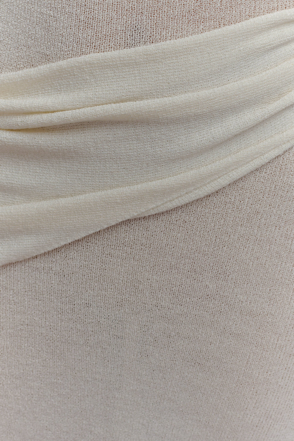 Alexius One Shoulder Knit Maxi Dress - Ivory