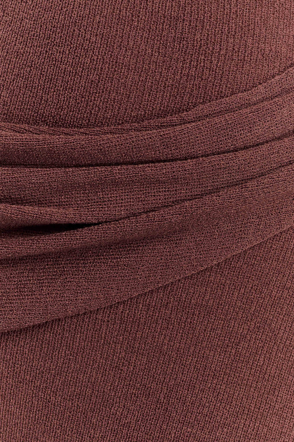 Alexius One Shoulder Knit Maxi Dress - Nutmeg