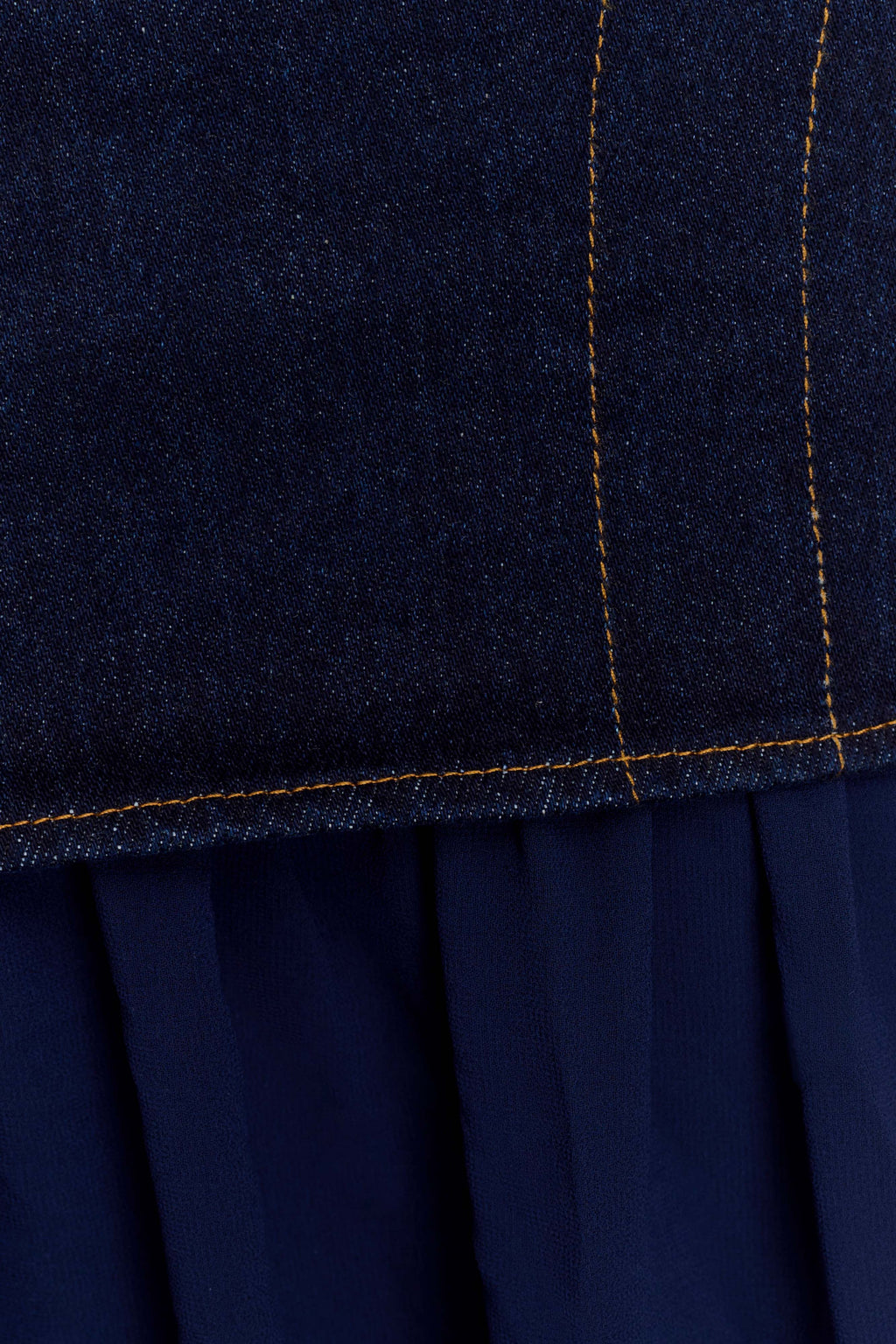 Tully Chiffon Denim Maxi Skirt - Indigo Blue