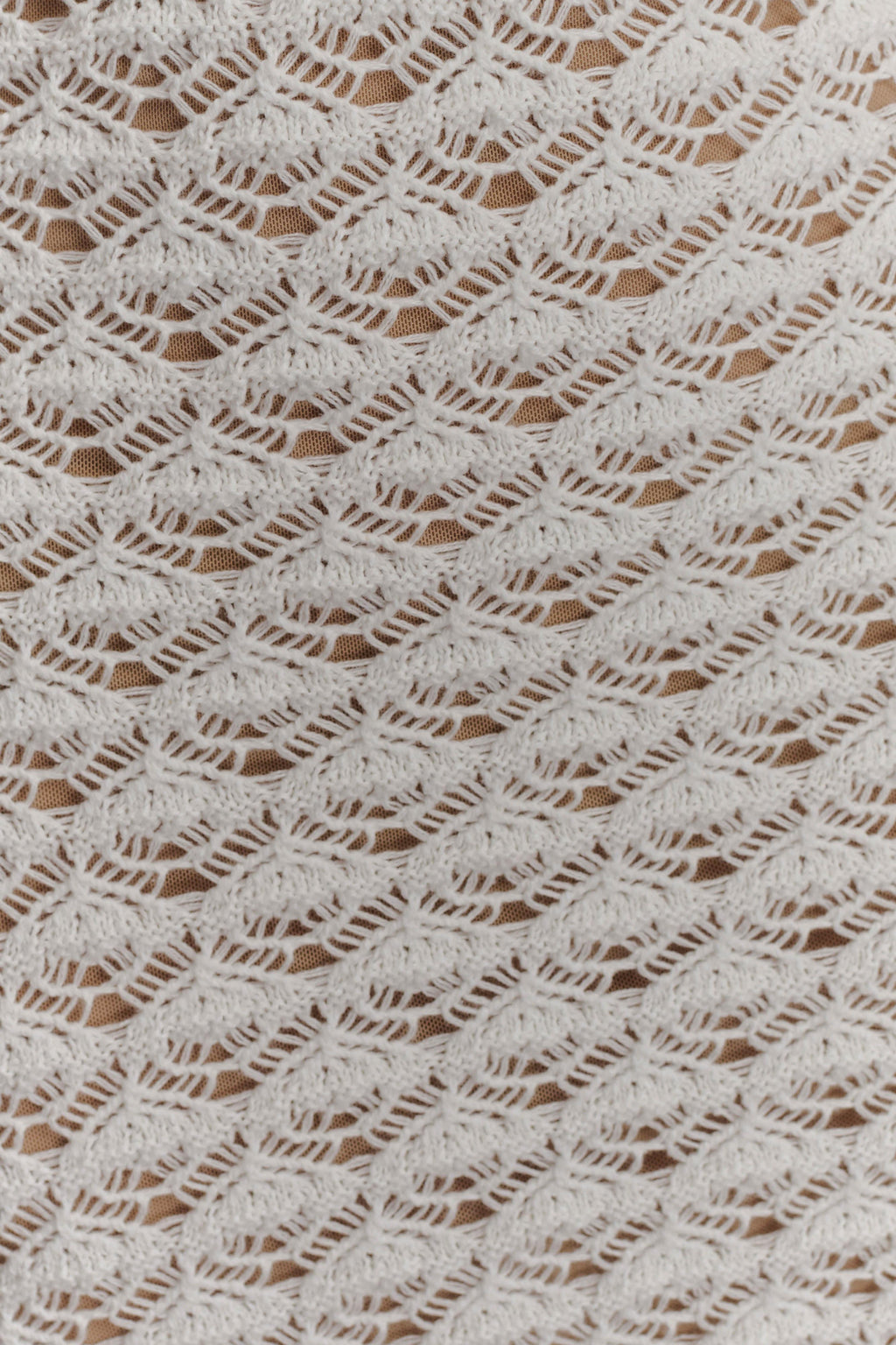 Brigid Ruffle Knit Sleeveless Dress - Ivory