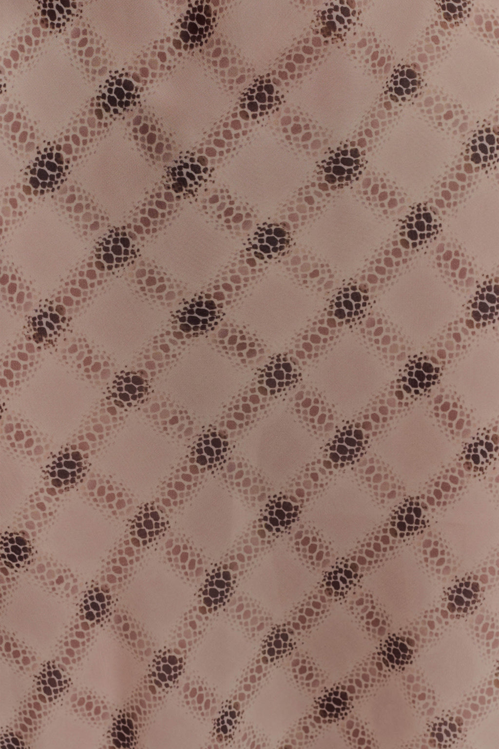 Silvana Chiffon Maxi Dress - Snake Check Print Mocha