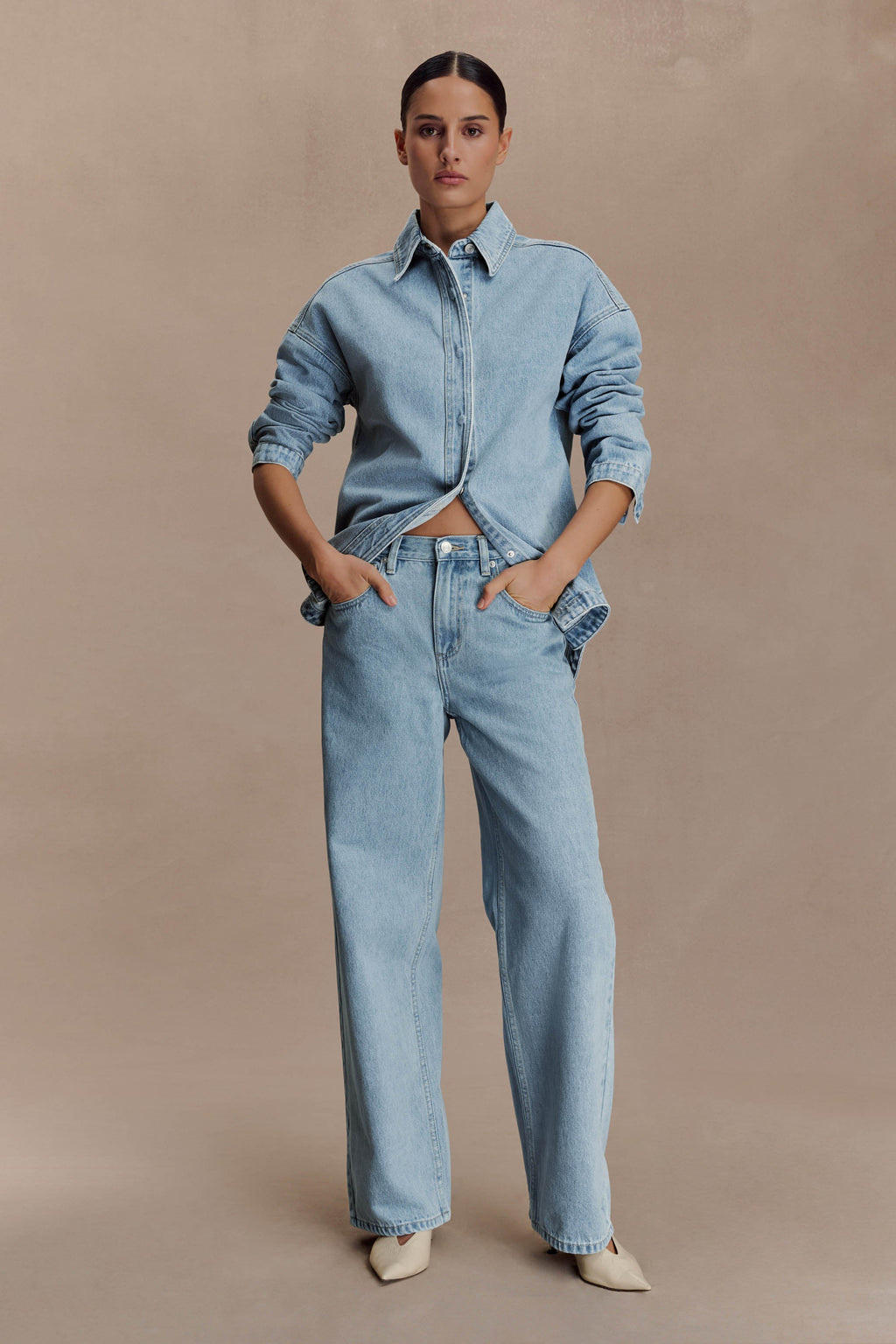 Mannon Mid Rise Denim Jeans - 80'S Blue