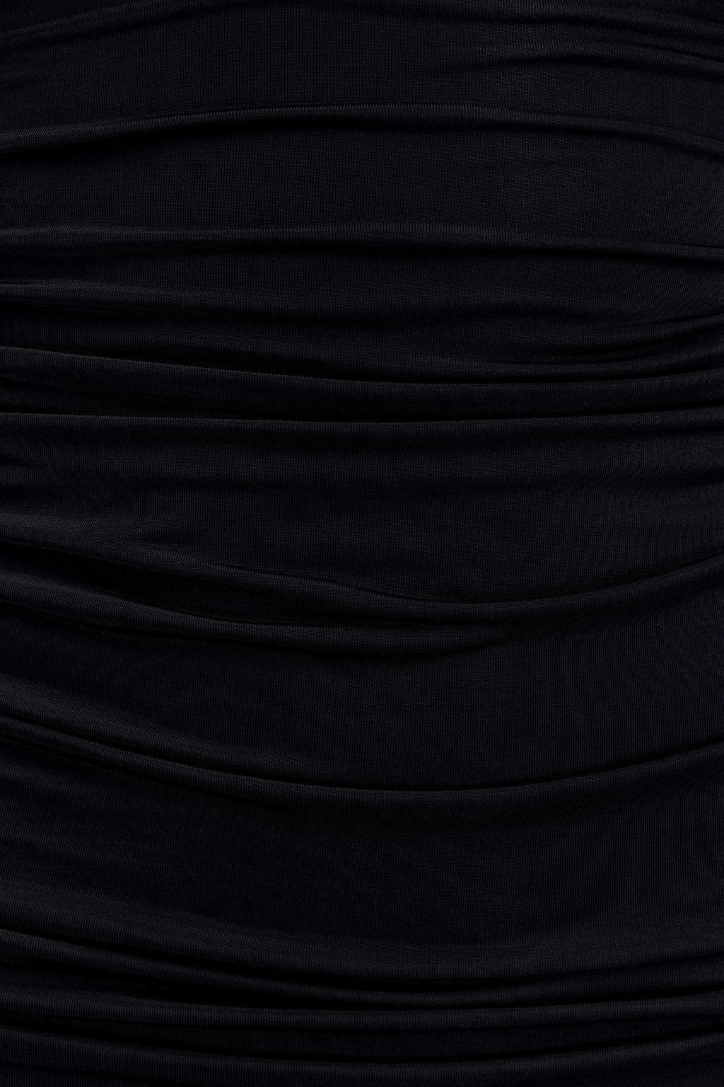 Hayden Long Sleeve Plunge Mini Dress - Black