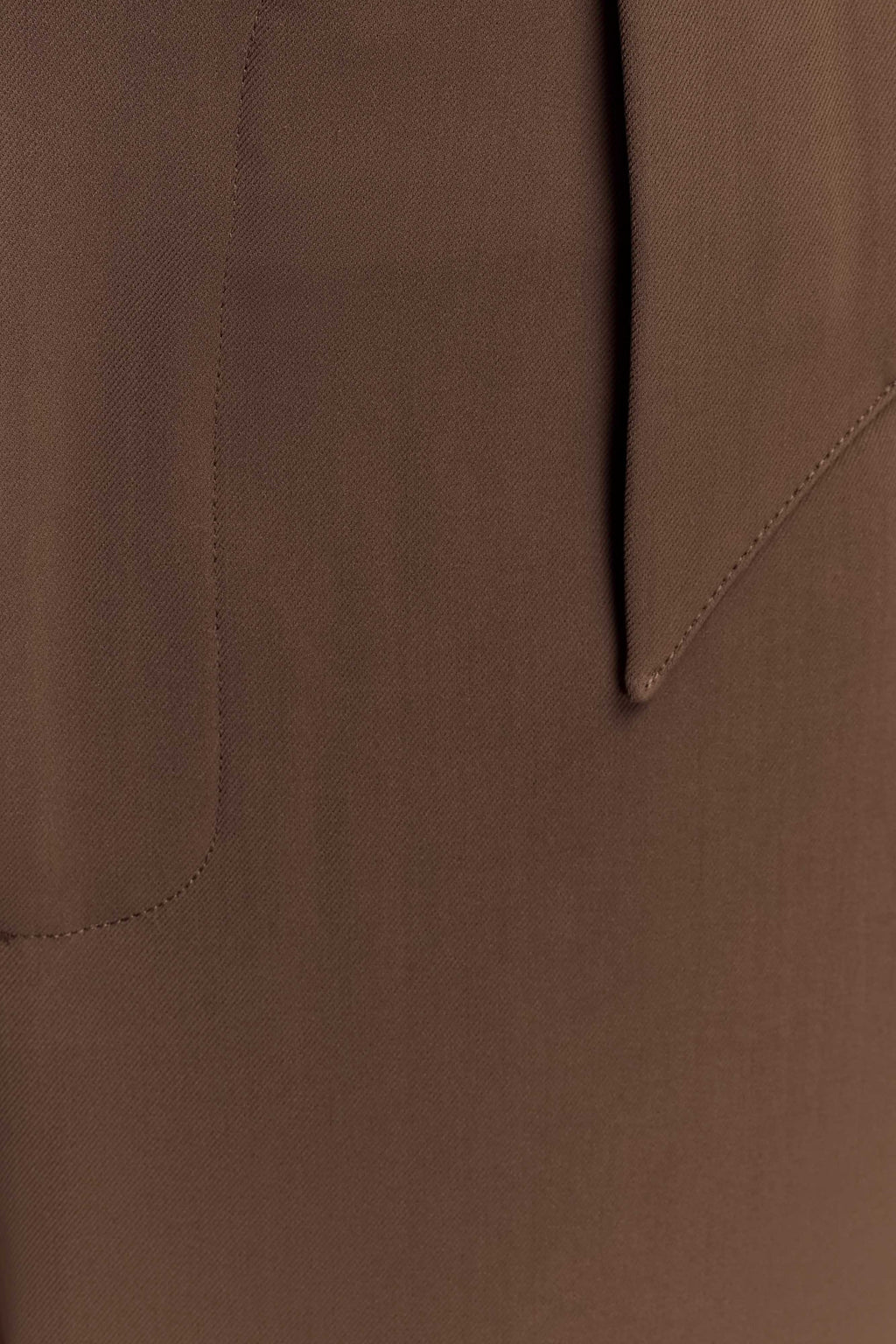 Arlo Wide Leg Suiting Trouser - Cacao Brown