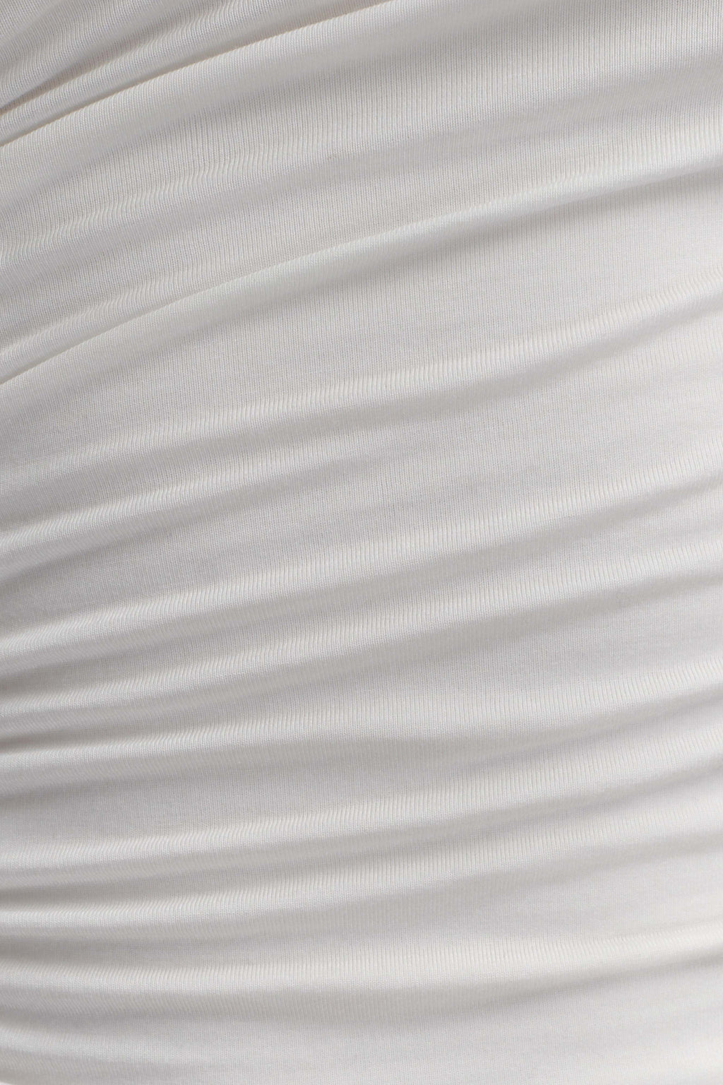 Anna One Shoulder Modal Top - White