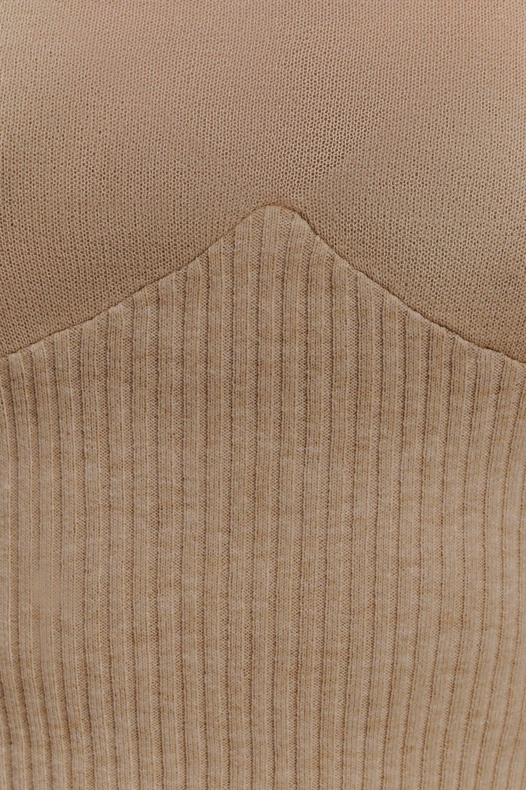 Brionee Silk Blend Knit Top - Sand