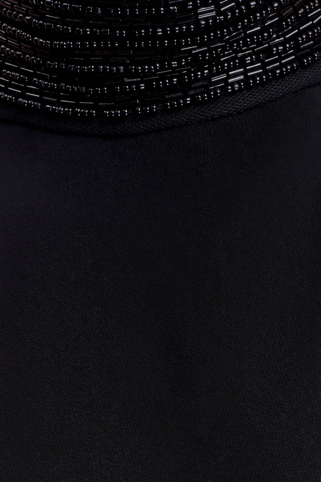 Emilia Beaded Neck Halter Top - Black