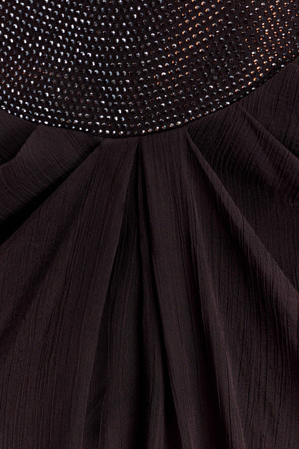 Siren Satin And Diamante Maxi Skirt - Dark Chocolate
