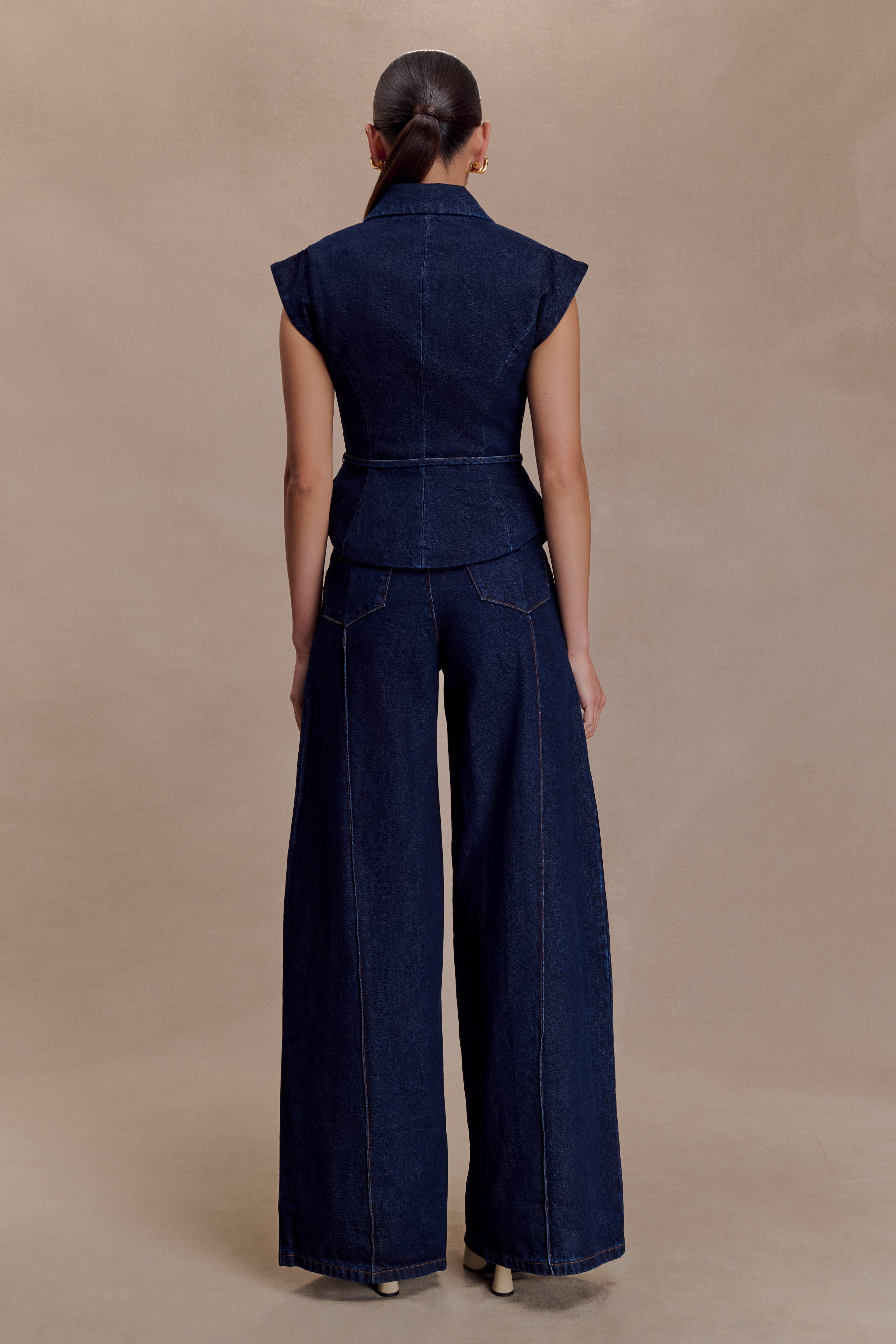 Beatrix High Rise Denim Jeans -  Indigo Blue