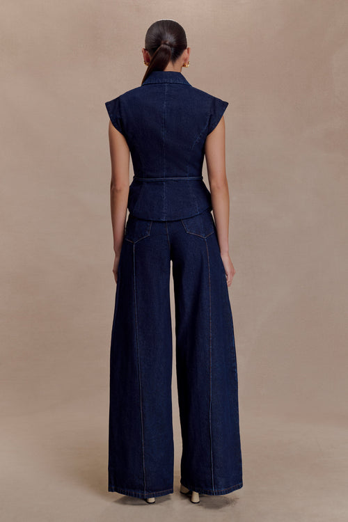 Beatrix High Rise Denim Jeans -  Indigo Blue