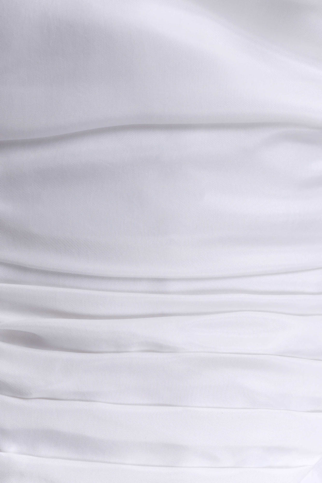 Daniela Ruched Halter Midi Dress - White