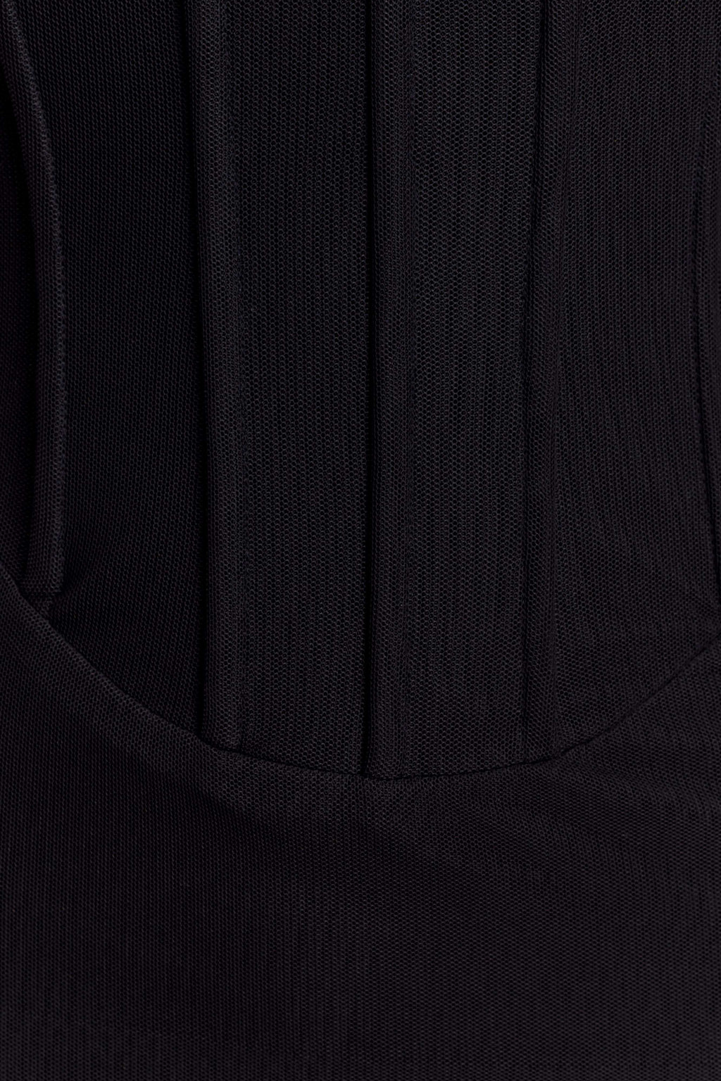 Gemma Strapless Mesh Maxi Dress - Black