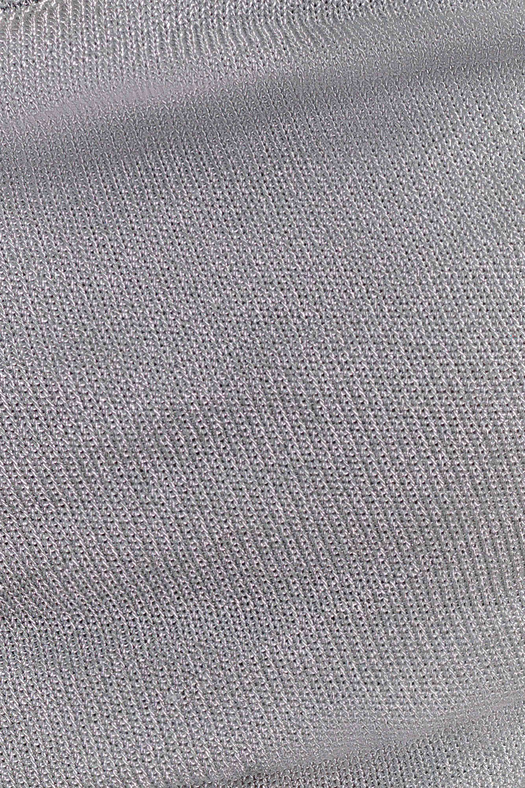 Corah Lurex Drape Knit Top - Silver