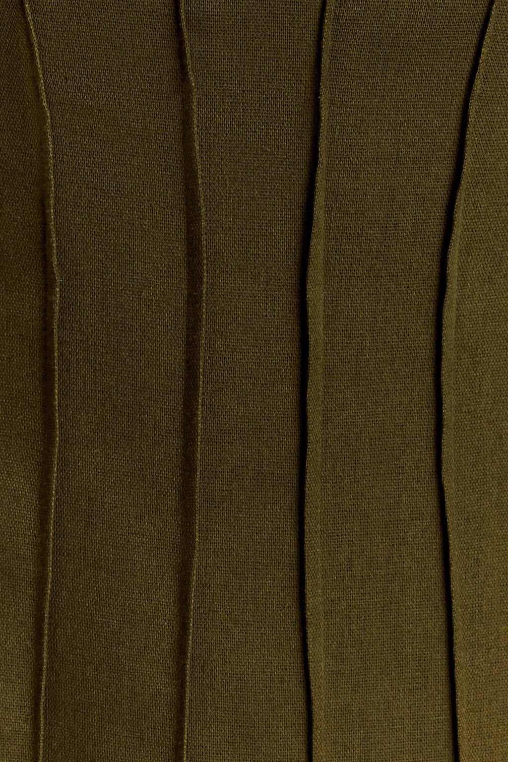 Sofie Pintuck Linen Maxi Dress - Khaki