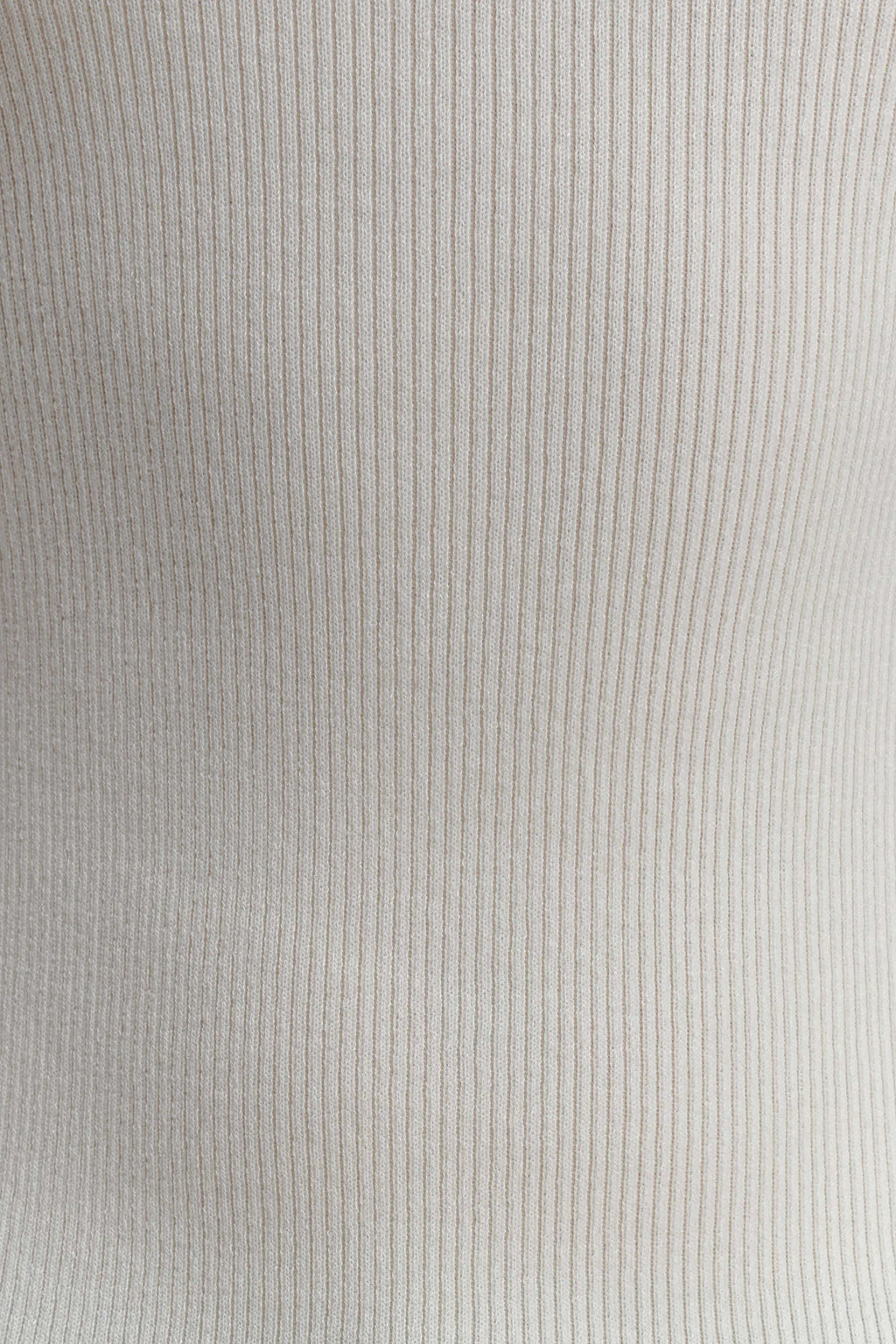 Diya Ribbed Sleeveless Top With Wire Hem - Ivory