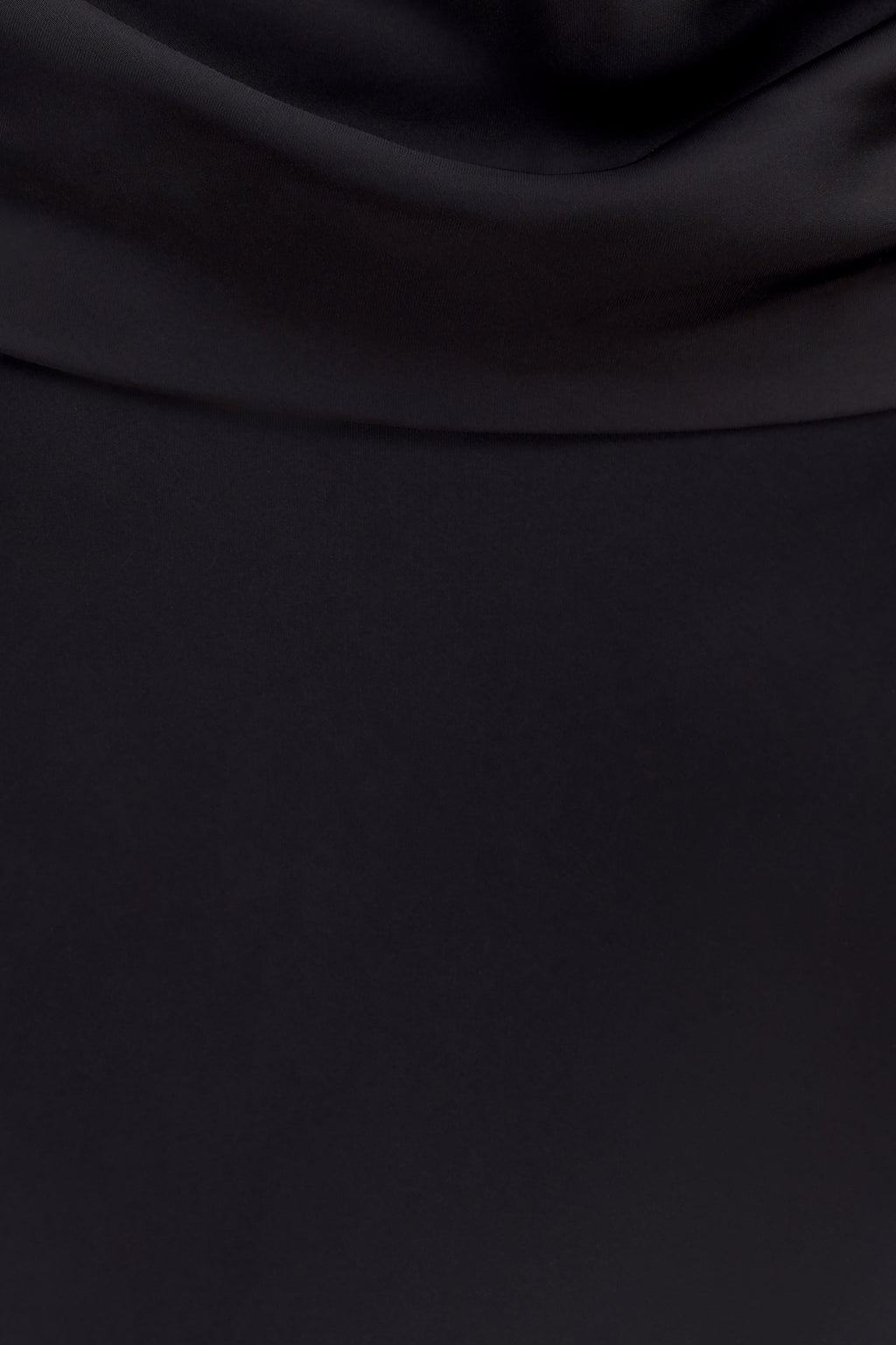 Lydia Cowl Neck Satin Maxi Dress - Black