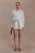 Campbell Cotton Oversized Shirt - White