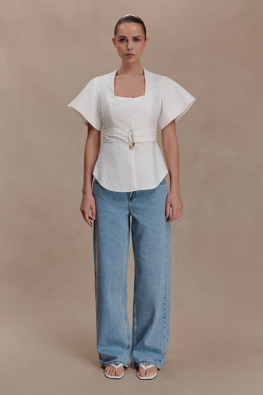 Liberty Shortsleeve Top - White
