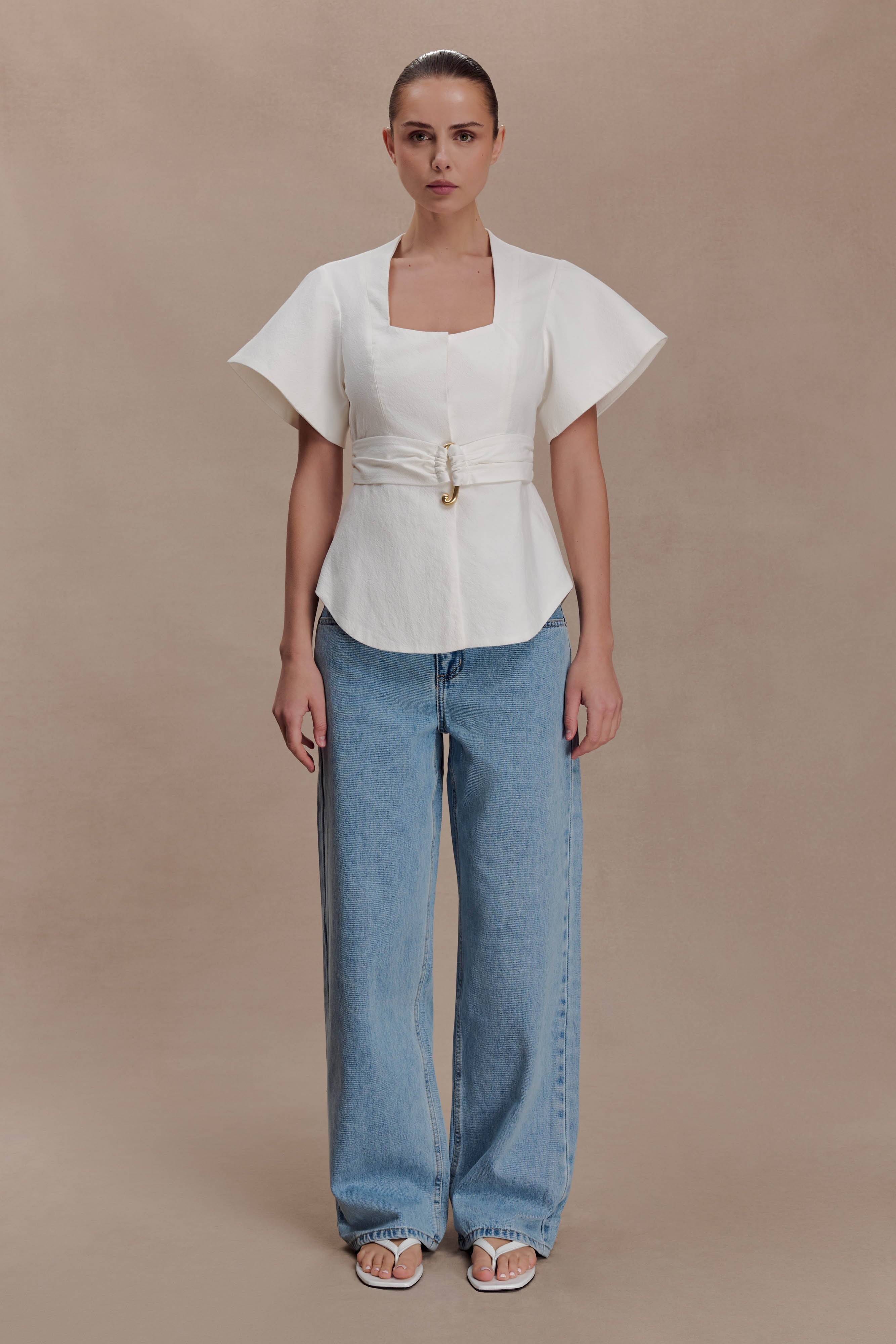 Liberty Shortsleeve Top - White