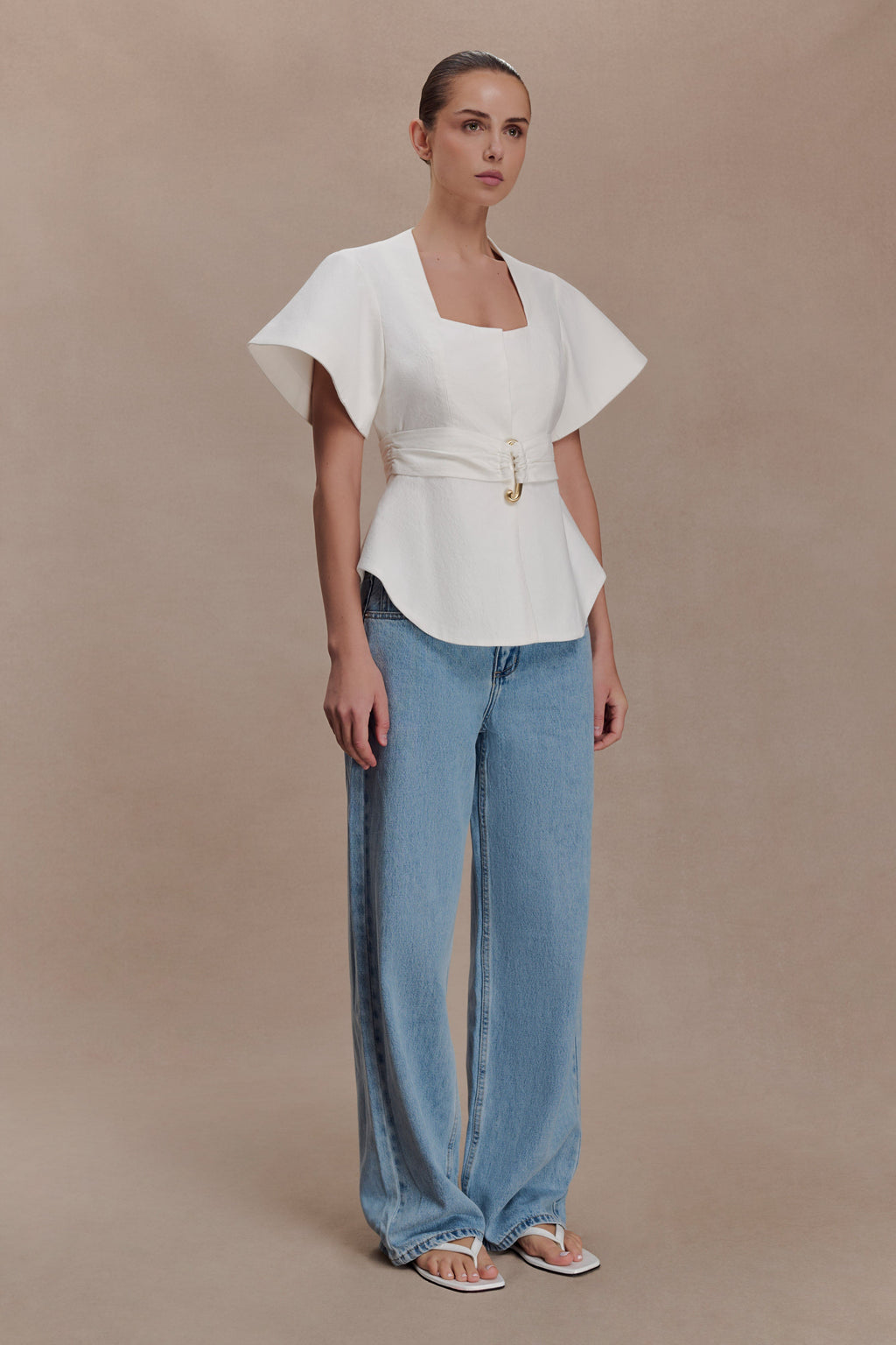Liberty Shortsleeve Top - White