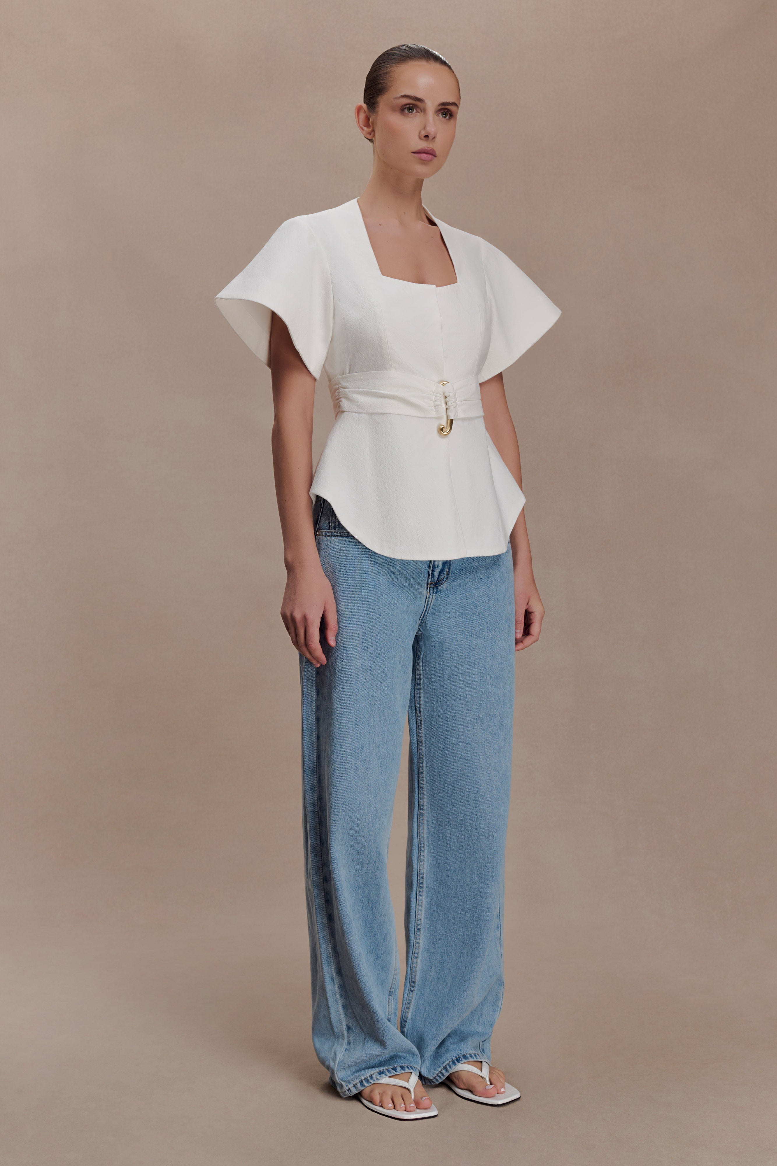 Liberty Shortsleeve Top - White