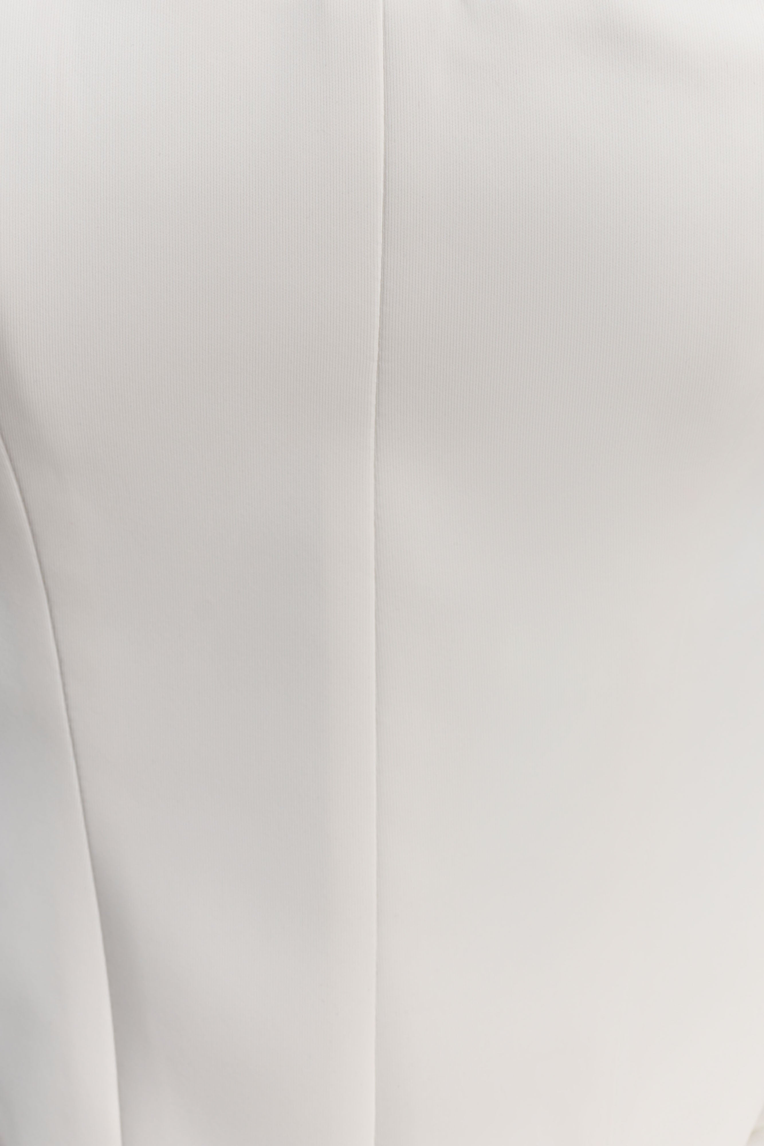 Karina Strapless Scuba Corset  - White