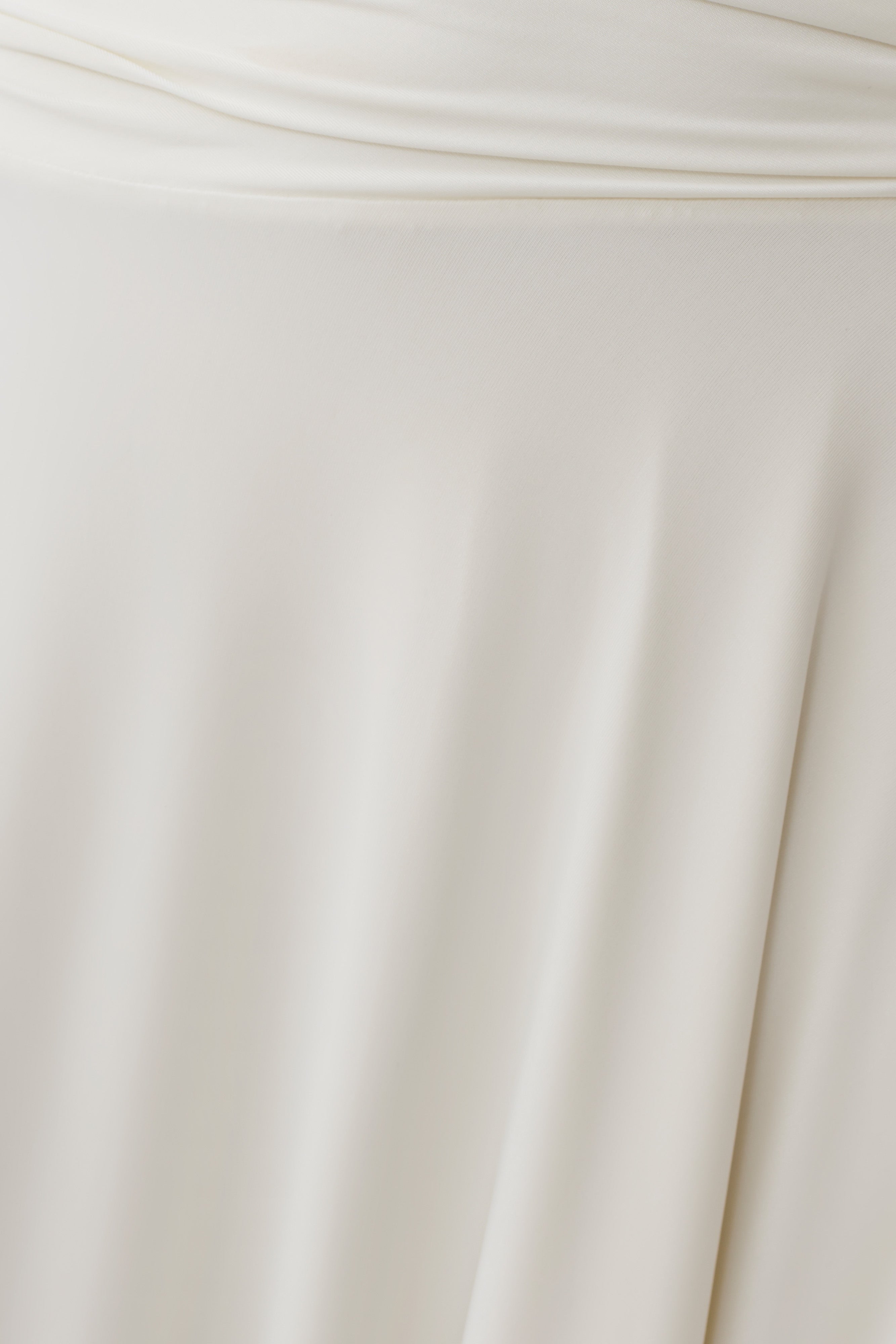 Luu Off Shoulder Slinky Top - Ivory