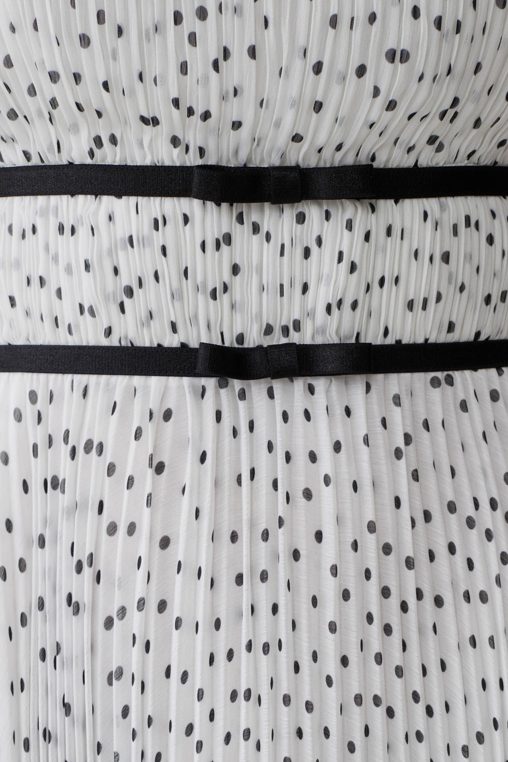 Clarisse Pleated Maxi Dress - Polka Dot