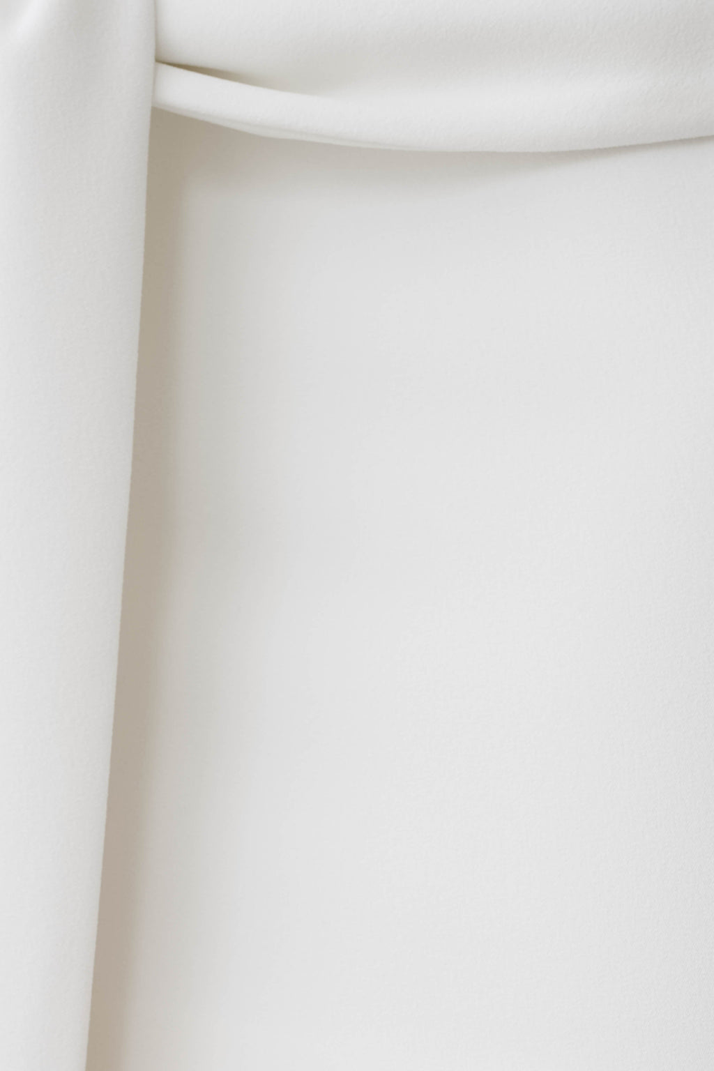Runa Off Shoulder Mini Dress With Waist Tie - White