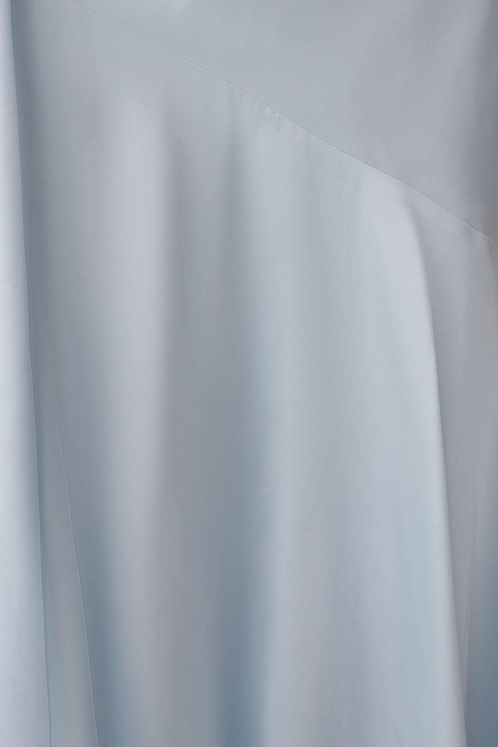Evelina Halter Asymmetric Hem Midi Dress - Ice Blue