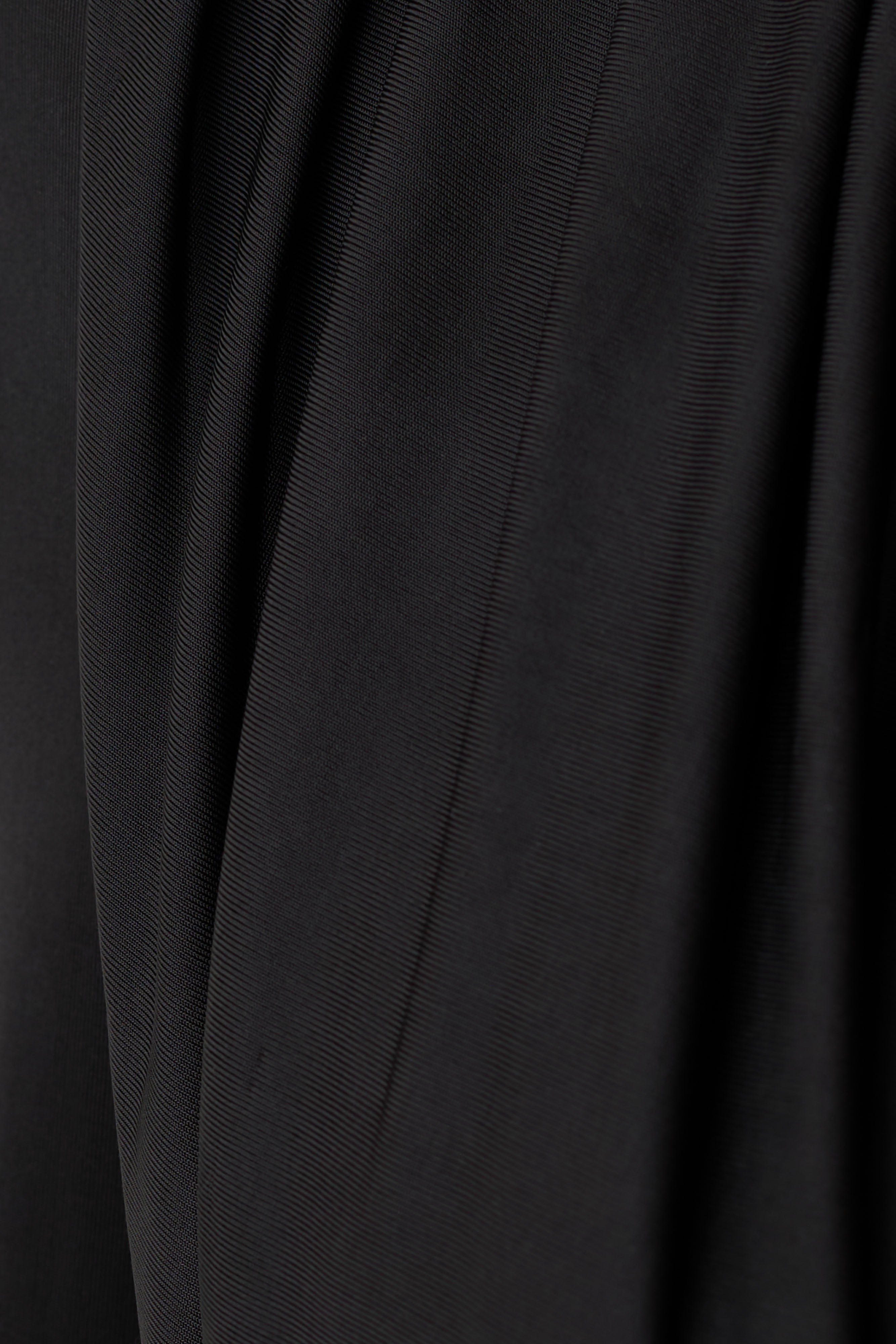 Ren Cowl Long Sleeve Slinky Bodysuit - Black
