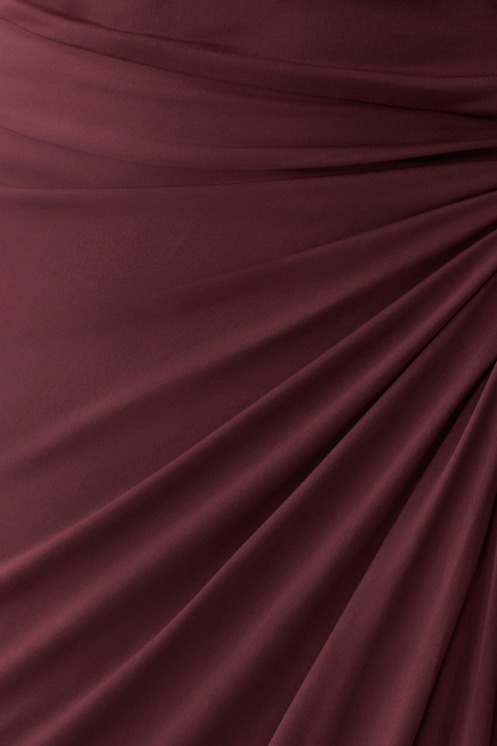 Alyn Off Shoulder Draped Maxi Dress - Dark Plum