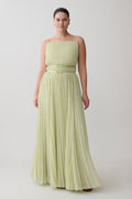 Clarisse Pleated Maxi Dress - Sage