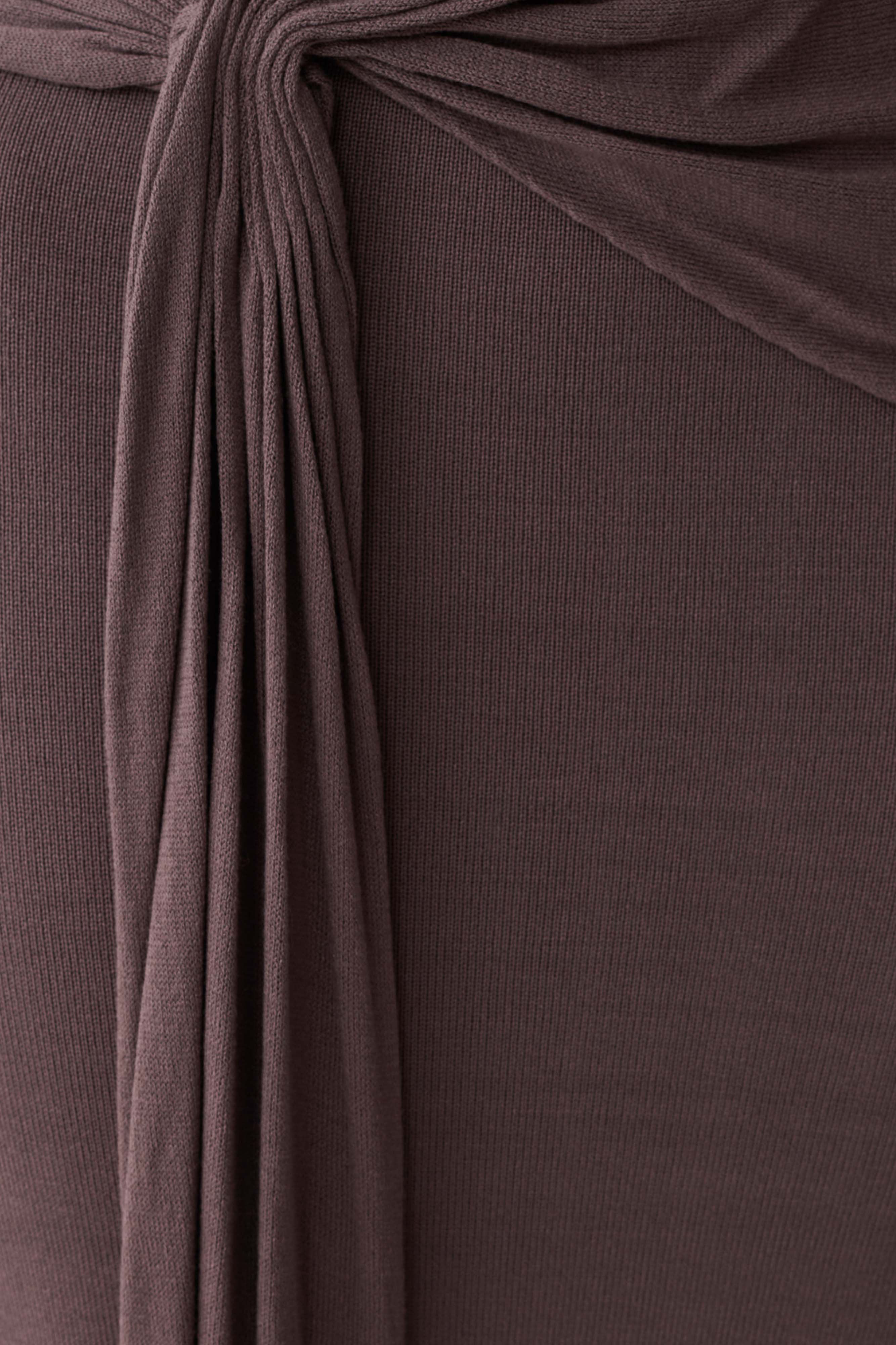 Cindylou Halter Knit Maxi Dress - Peppercorn