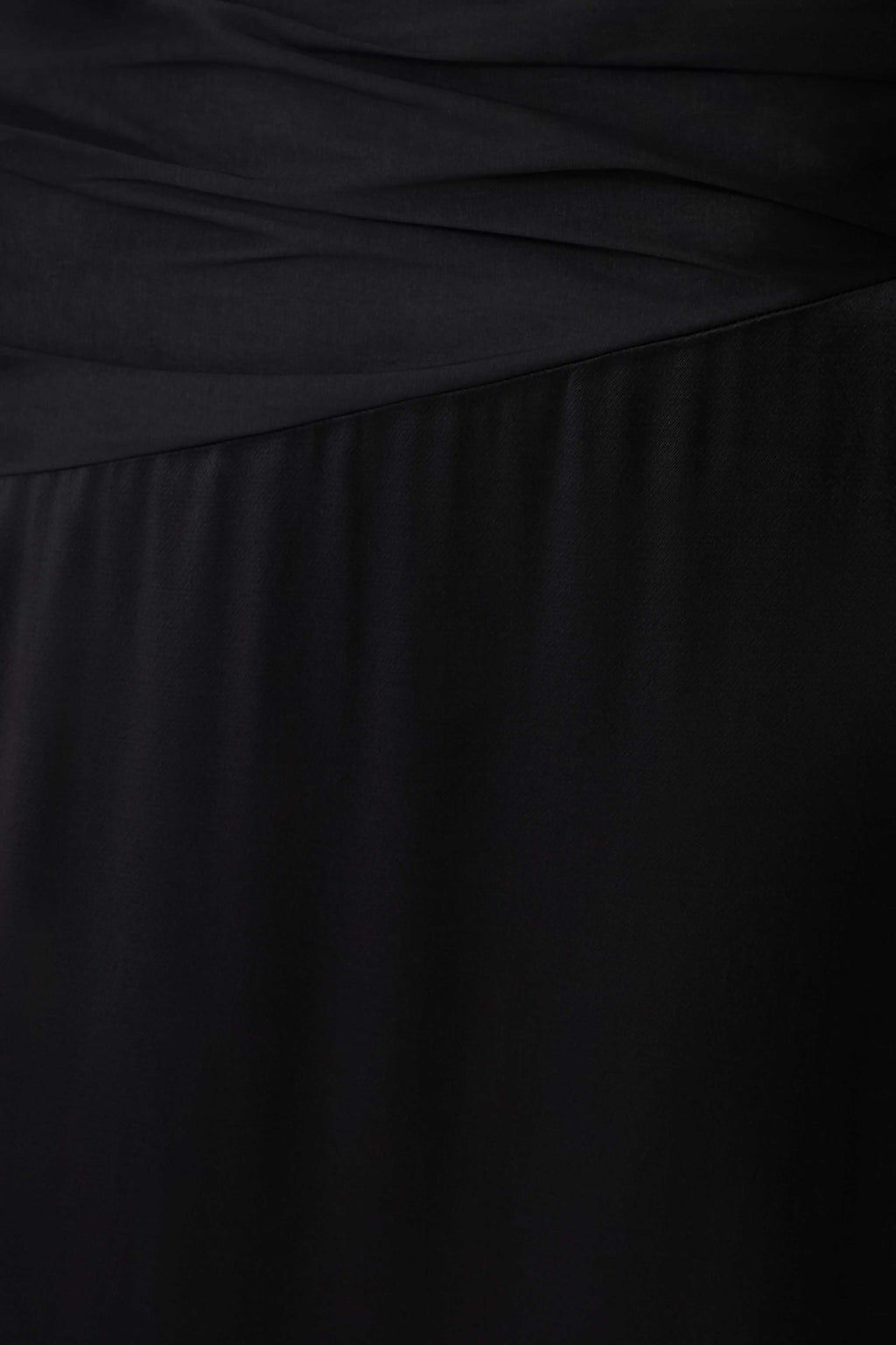 Serena Strapless Taffeta Maxi Dress - Black