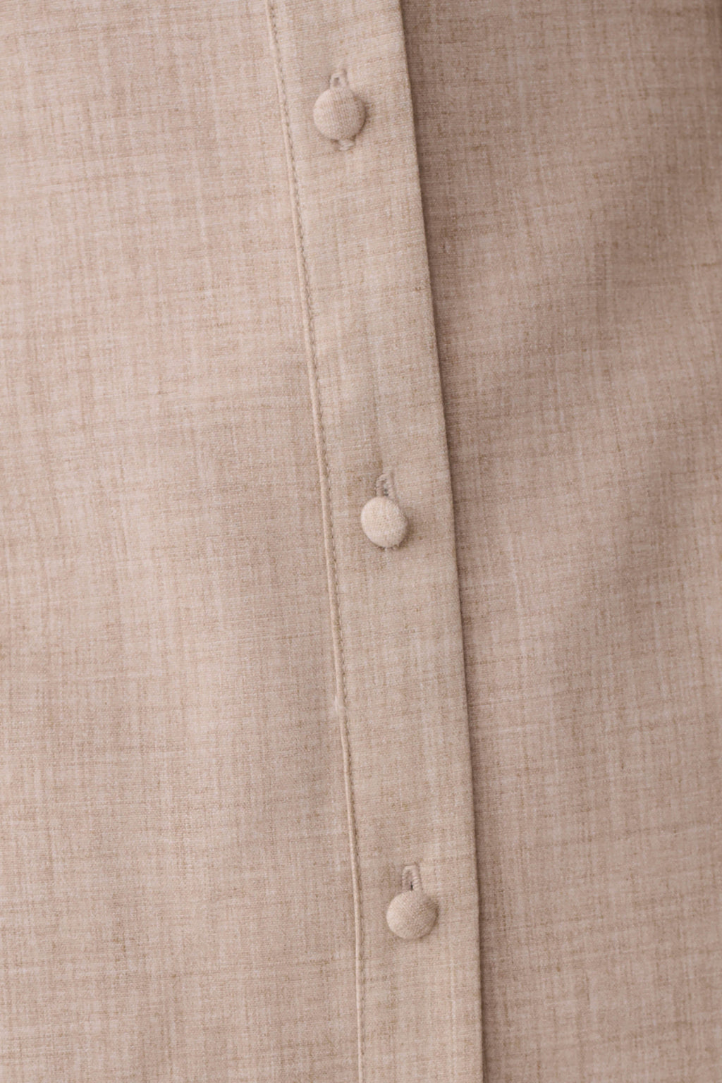 Dorian Fitted Shirt Midi Dress - Wheat Marle
