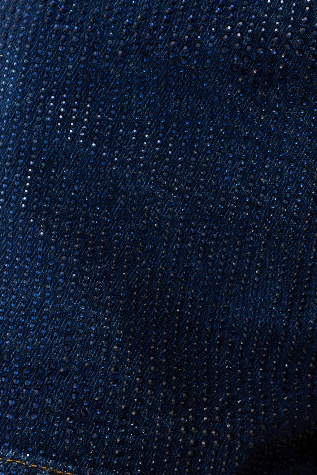 Dan Diamante Denim Shorts - Midnight Blue