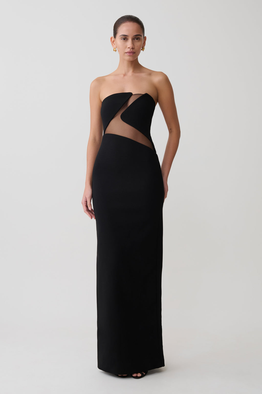 Lianne Strapless Maxi Dress - Black