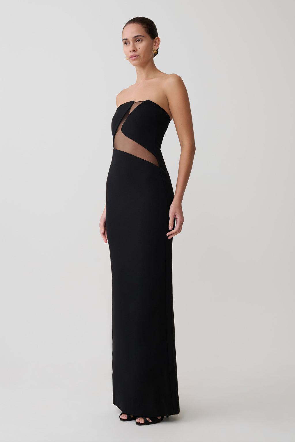 Lianne Strapless Maxi Dress - Black