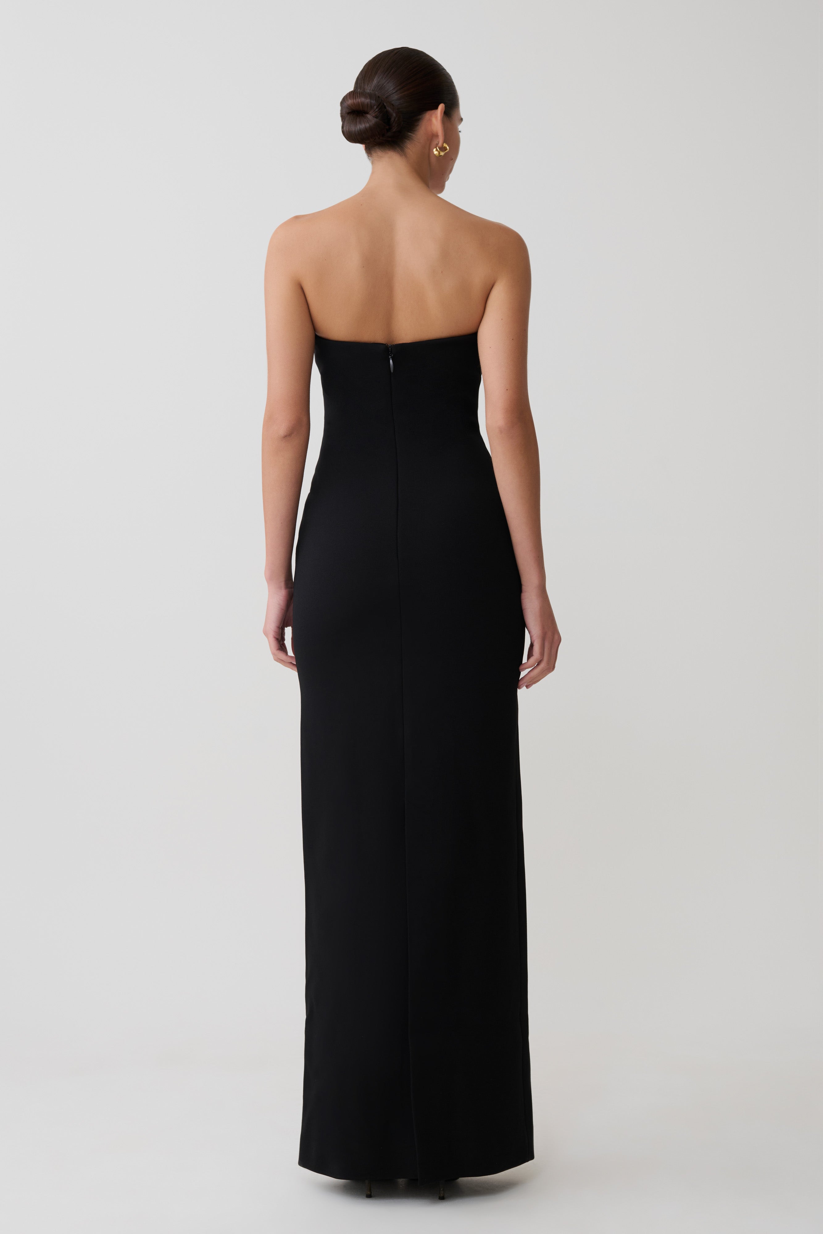 Lianne Strapless Maxi Dress - Black