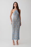 Sam Halter Hand Crochet Maxi Dress - Periwinkle