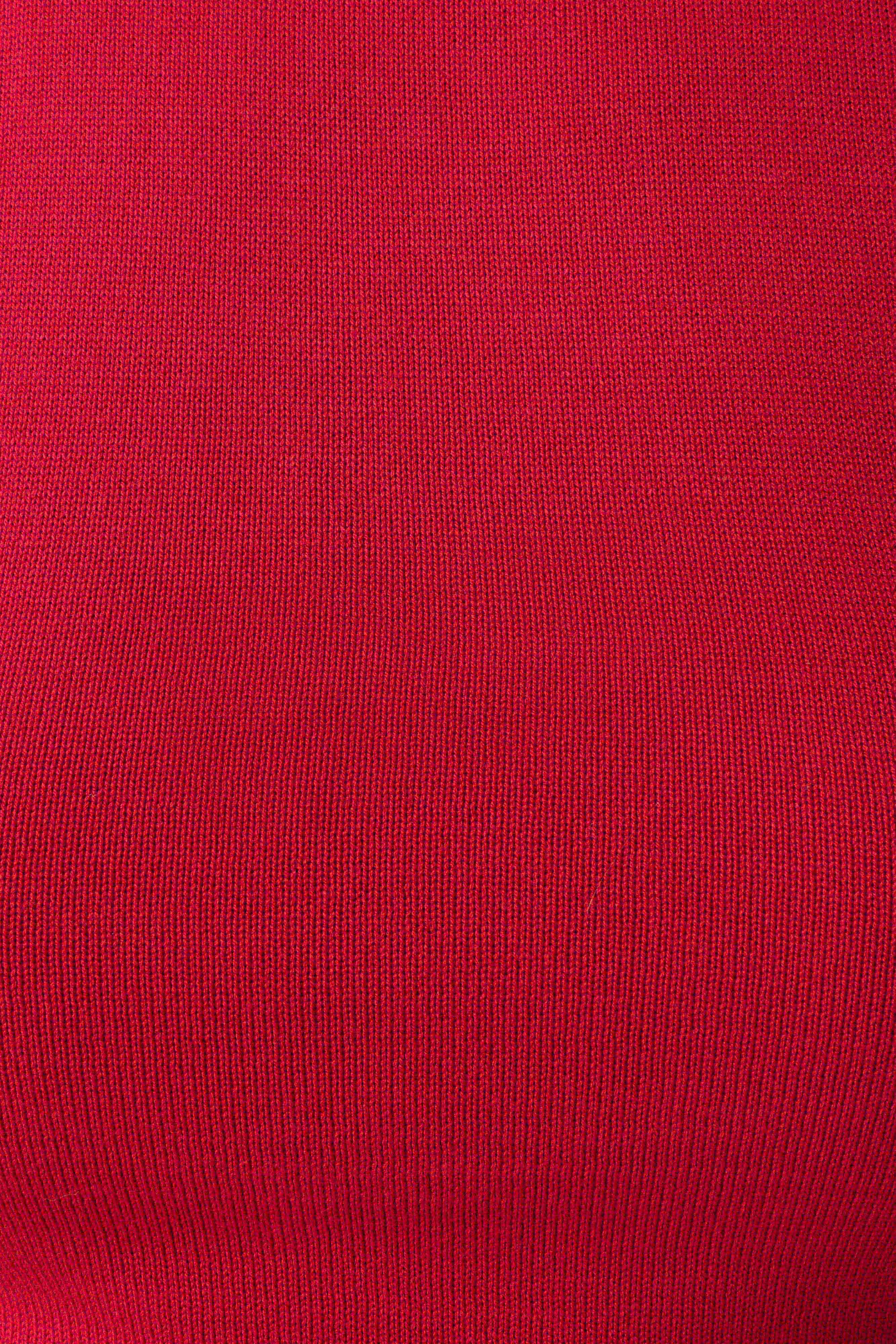 Misty Halter Backless Knit Top - Red