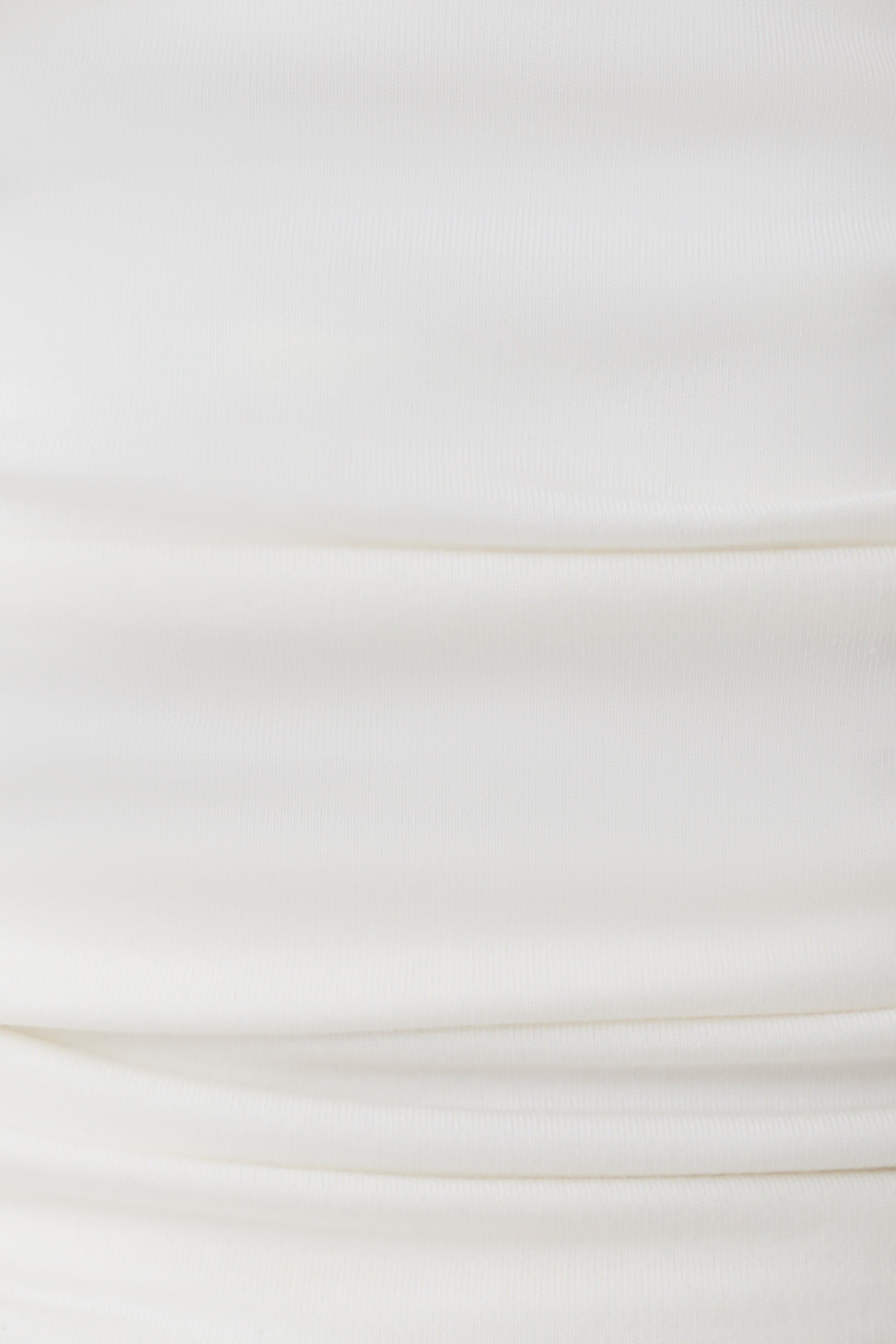 Peregrine Modal Gathered Halter Top - White