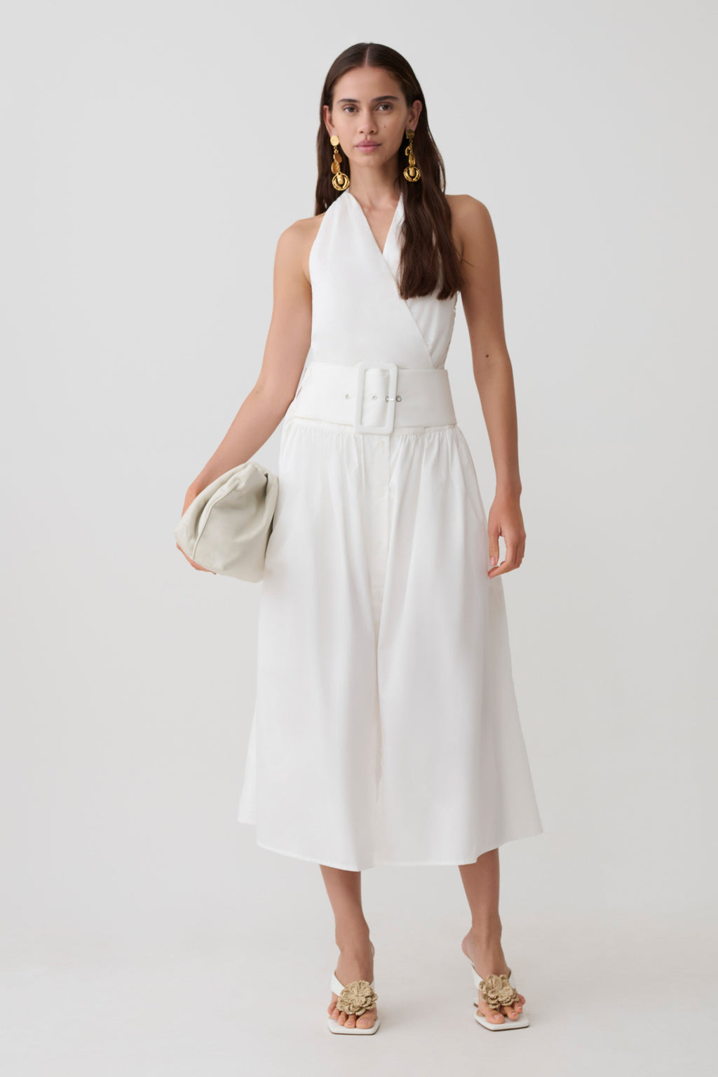 Emery Multi-Wear Cotton Midi Dress - White