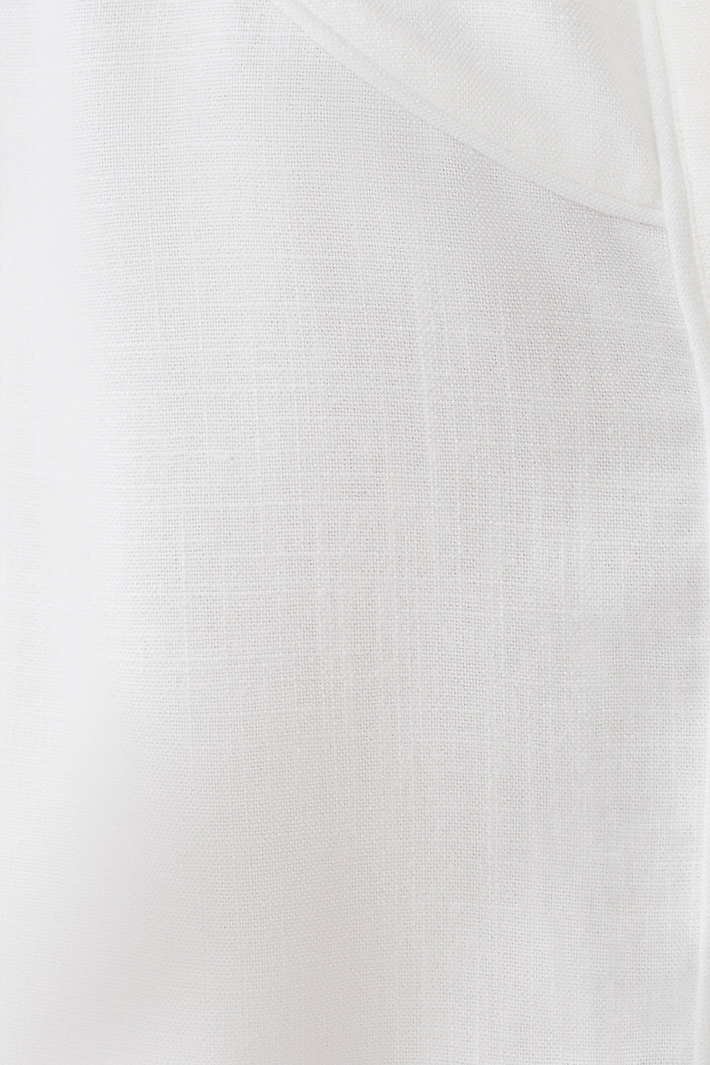 Selena Linen Short Sleeve Shirt - White