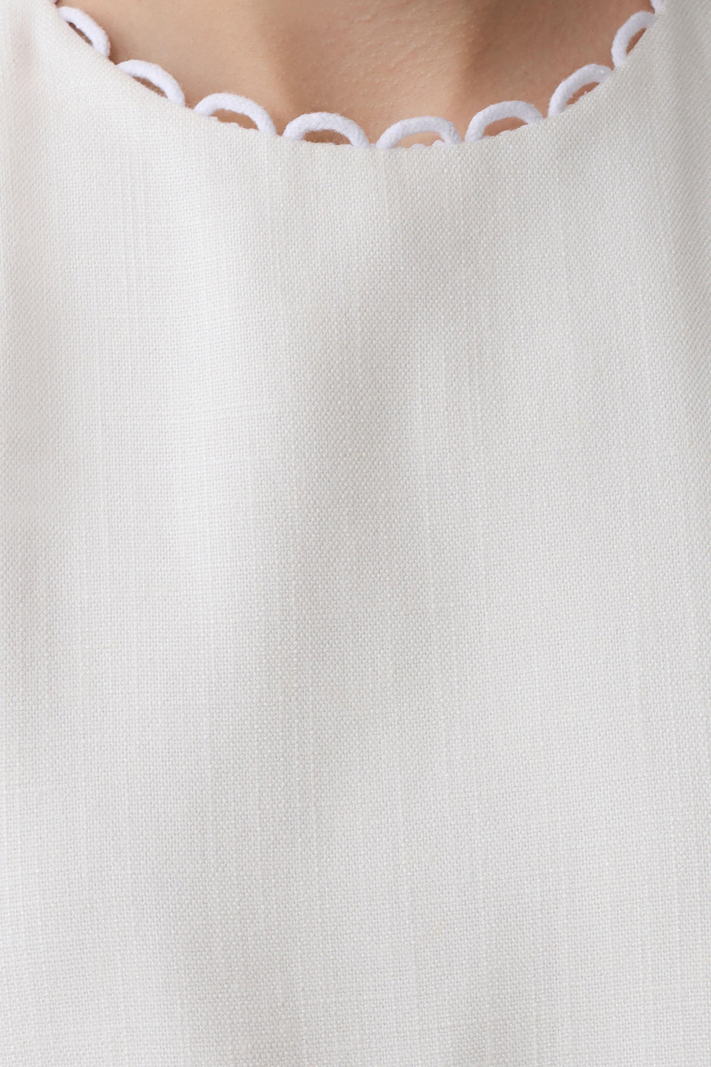 Antonella Linen Mini Dress - White
