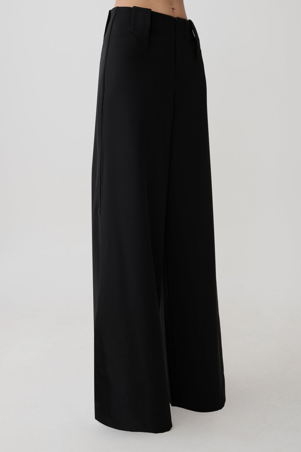Arlo Wide Leg Suiting Trouser - Black
