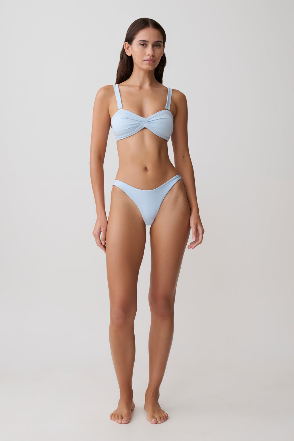 Clover Brazilian Bikini Bottom - Pale Blue